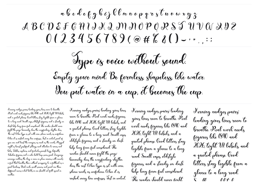 Beautiful Monogram specimen sheet