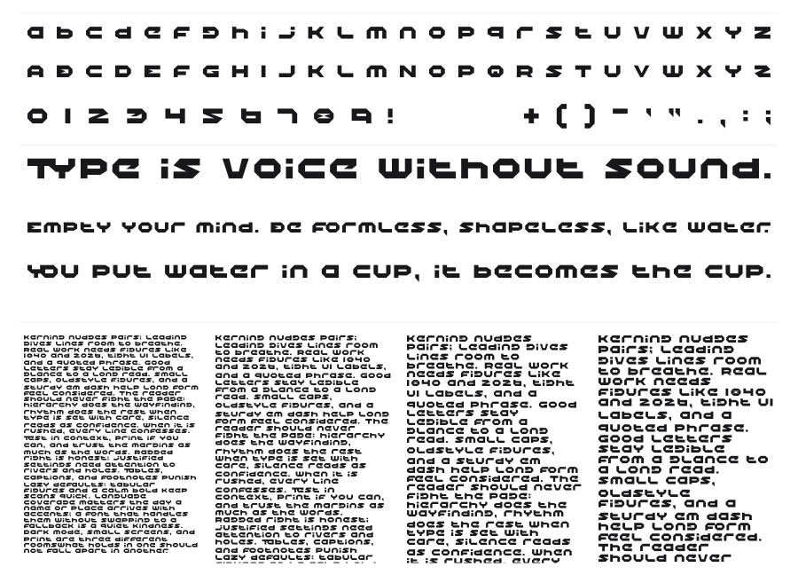Halo specimen sheet