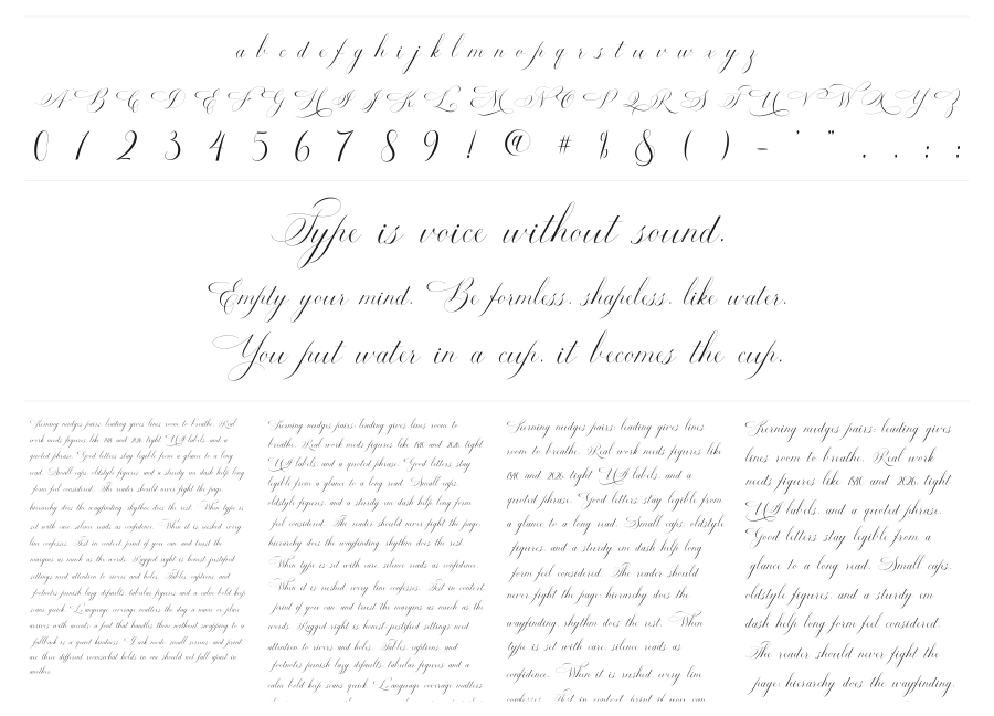 Estarossa specimen sheet