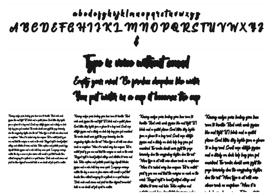 Bankitte specimen sheet