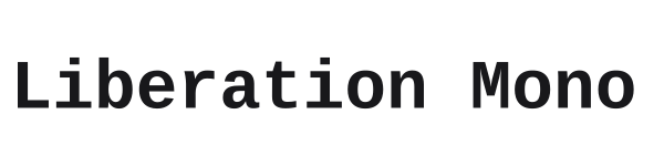 Liberation Mono preview