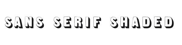 Sans Serif Shaded preview