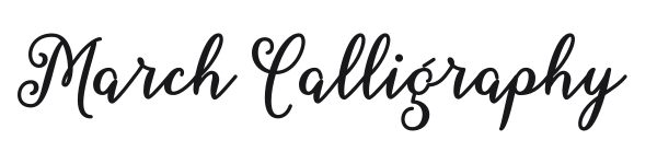 March Calligraphy preview
