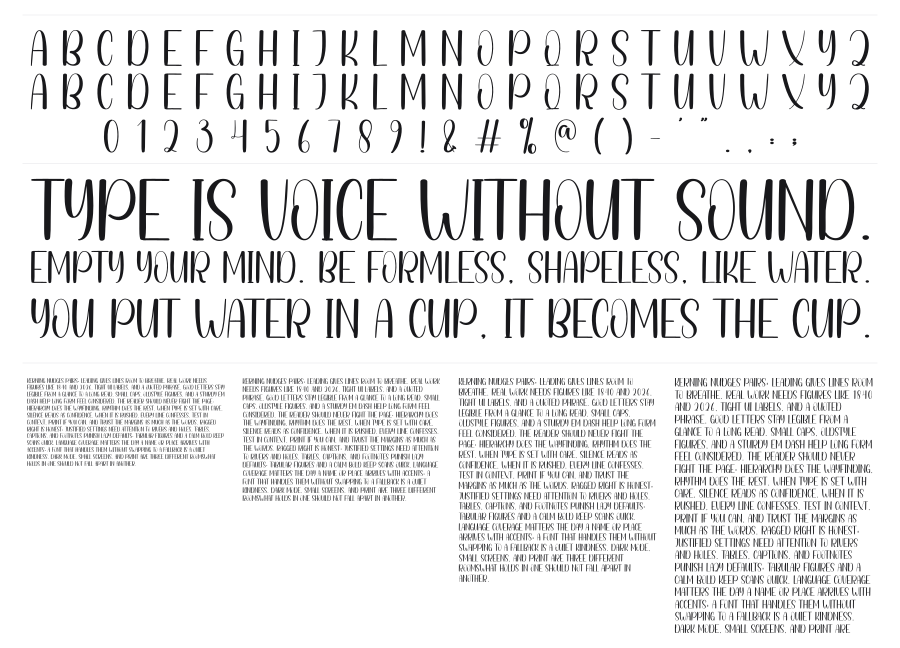 Watchful specimen sheet