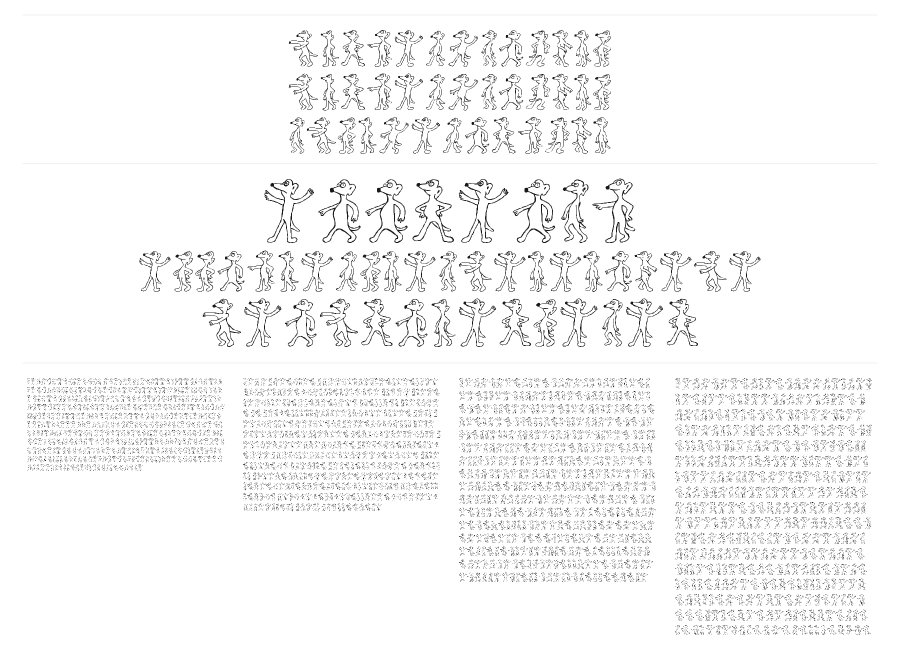 White Mouse specimen sheet