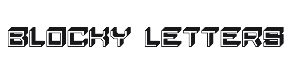 Blocky Letters preview