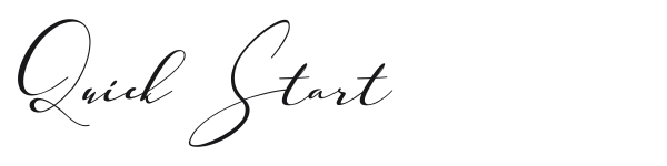 Quick Start preview