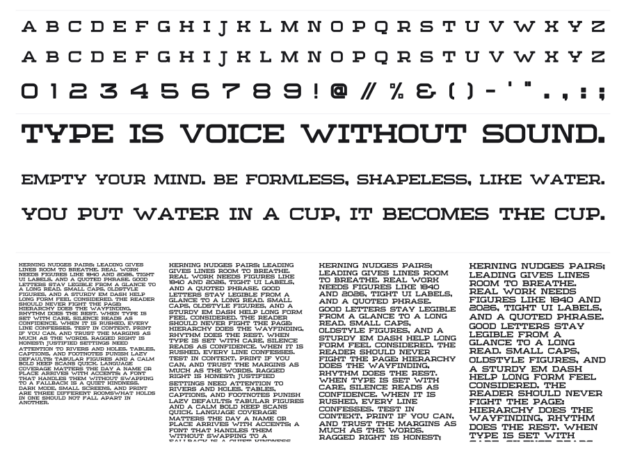Sebastien Slab Round specimen sheet