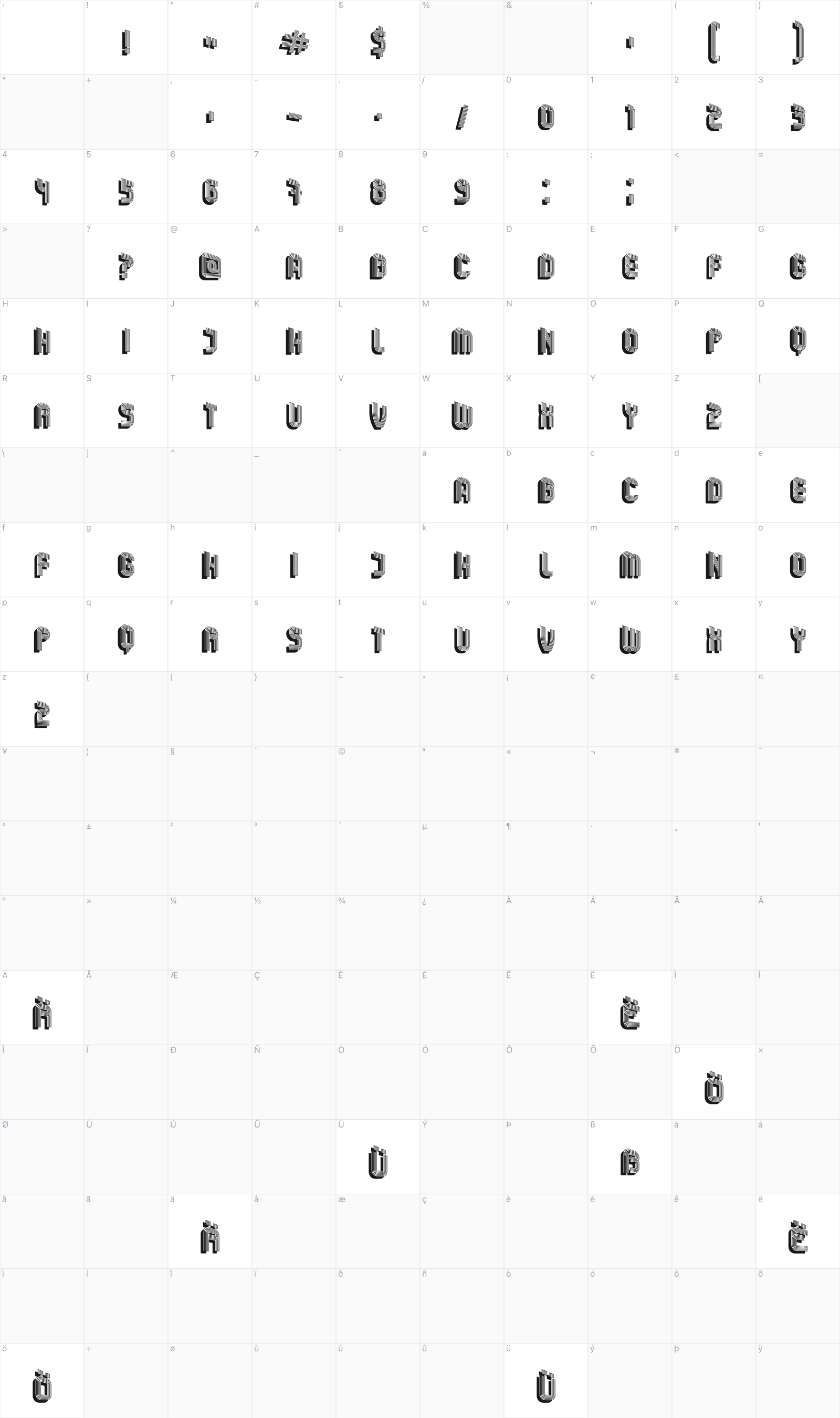 Hobo glyph table