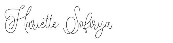 Hariette Sofirya preview