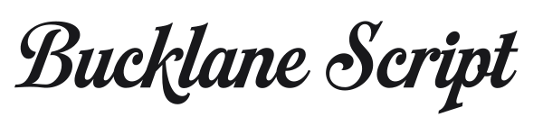 Bucklane Script preview