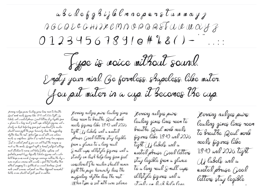 The Ladda specimen sheet