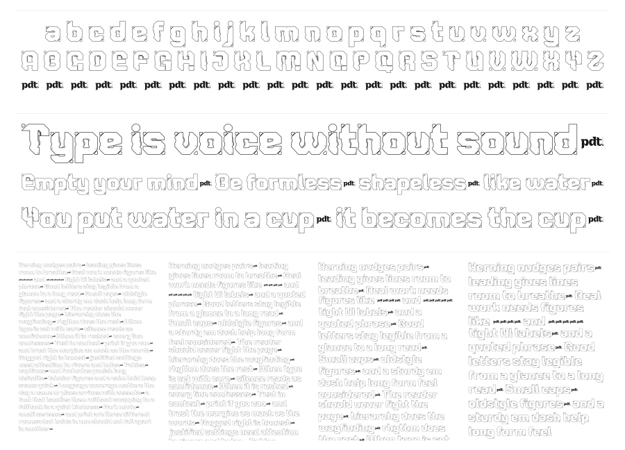 Raxon specimen sheet