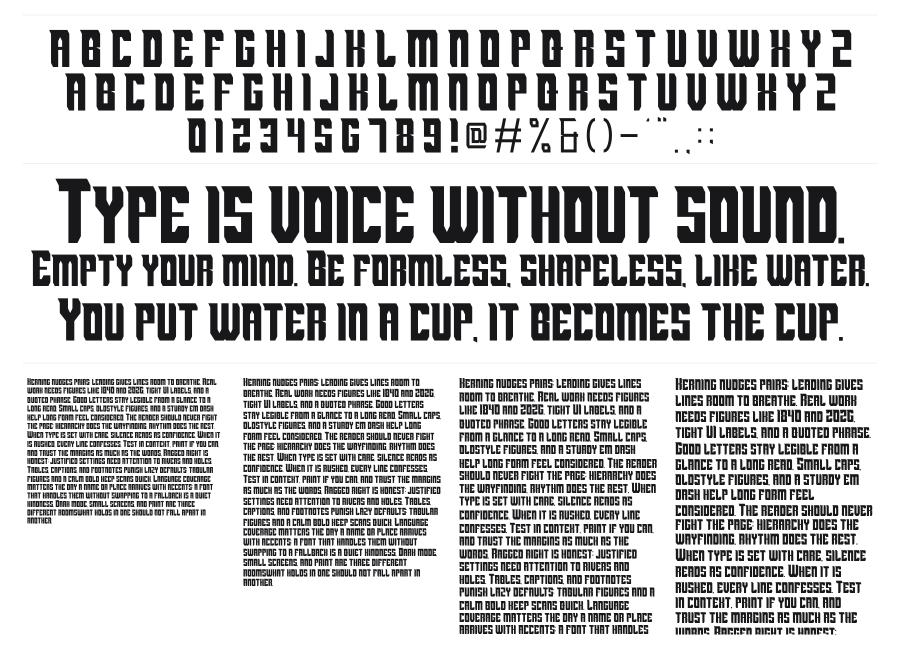 Muntela specimen sheet