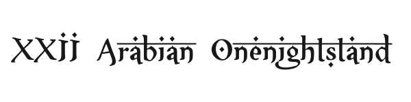 XXII Arabian Onenightstand preview