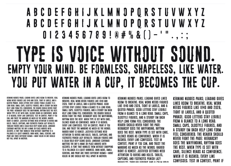 23 Orbiteye specimen sheet