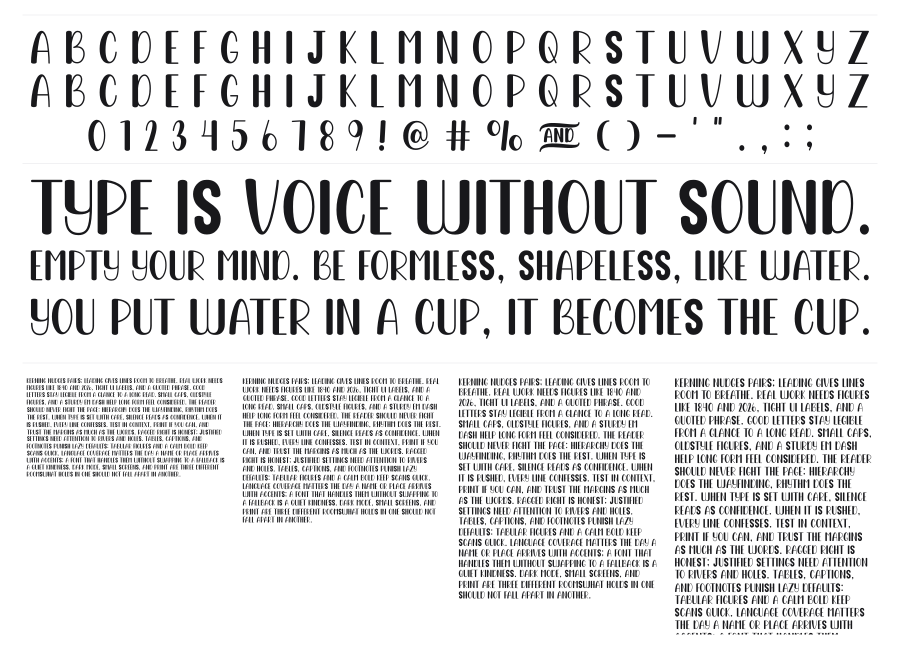 Its Sasy specimen sheet