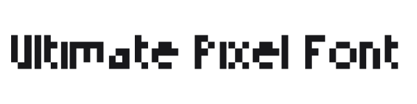 Ultimate Pixel Font preview