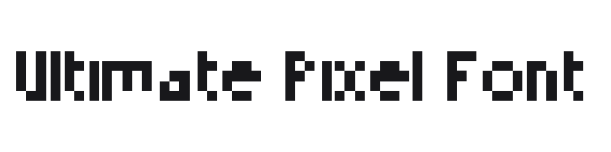 Ultimate Pixel Font preview