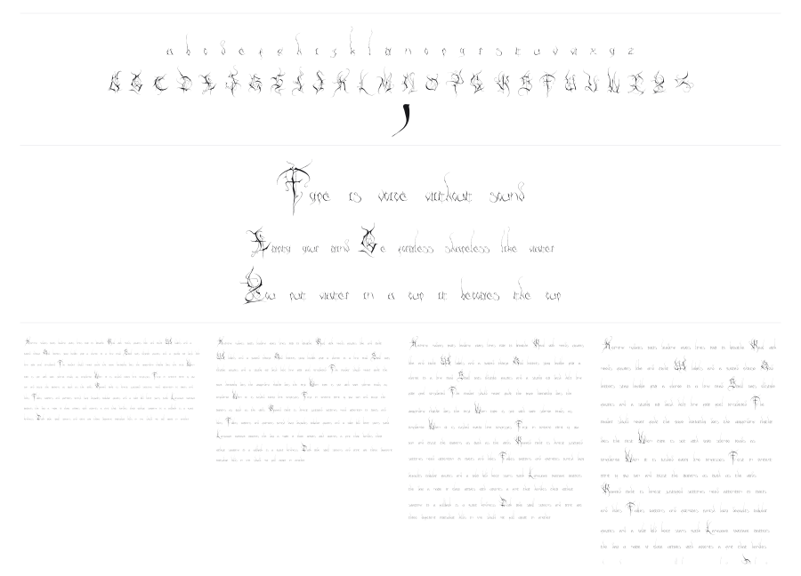 Wolfsfifth specimen sheet