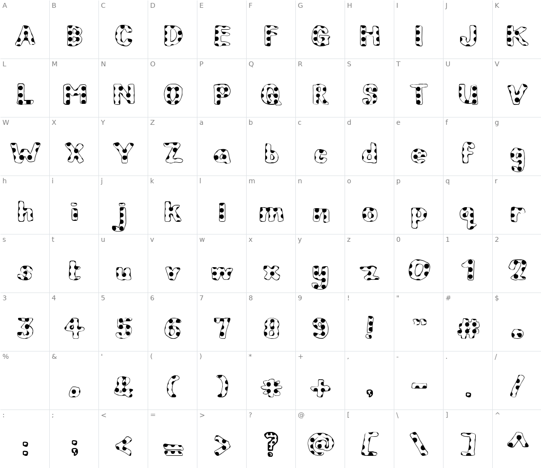 Character set for Children in Need