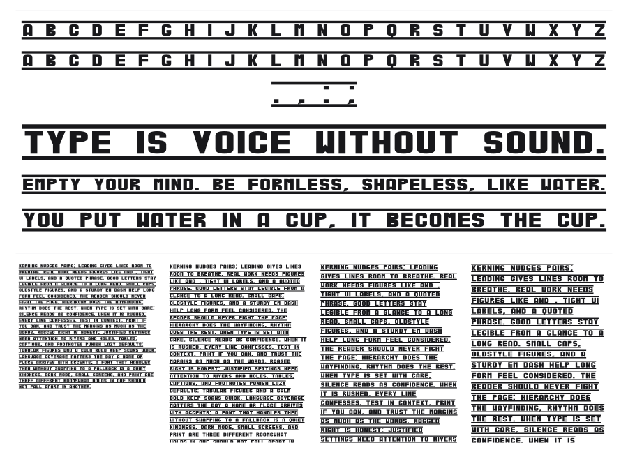 Veruca specimen sheet