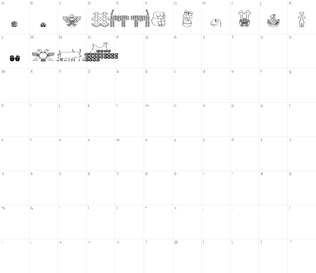 Character set for Anadolu