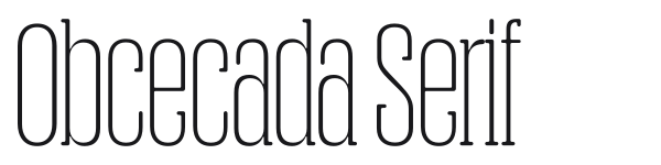 Obcecada Serif preview
