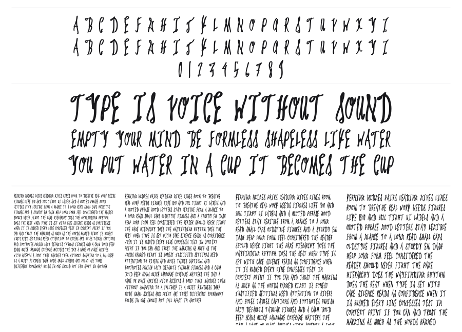 Gift Cards specimen sheet