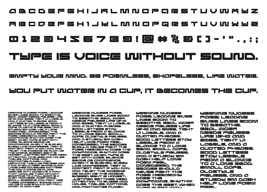 Ranger Force specimen sheet