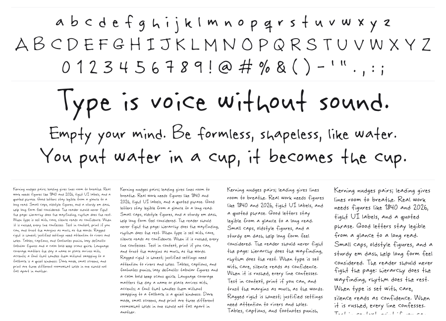 Rabiohead specimen sheet