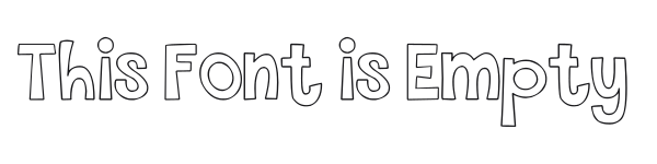This Font is Empty preview