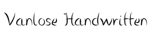 Vanlose Handwritten preview