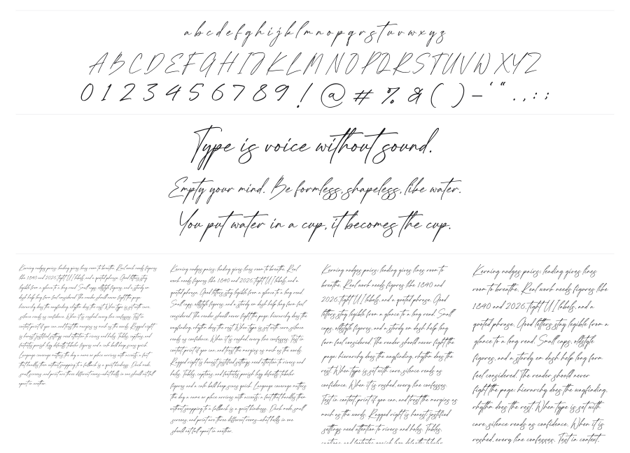 Tianila specimen sheet