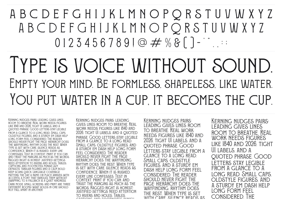 Requema specimen sheet