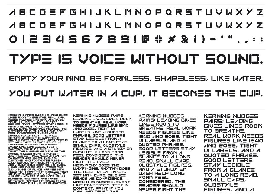 Loxo specimen sheet