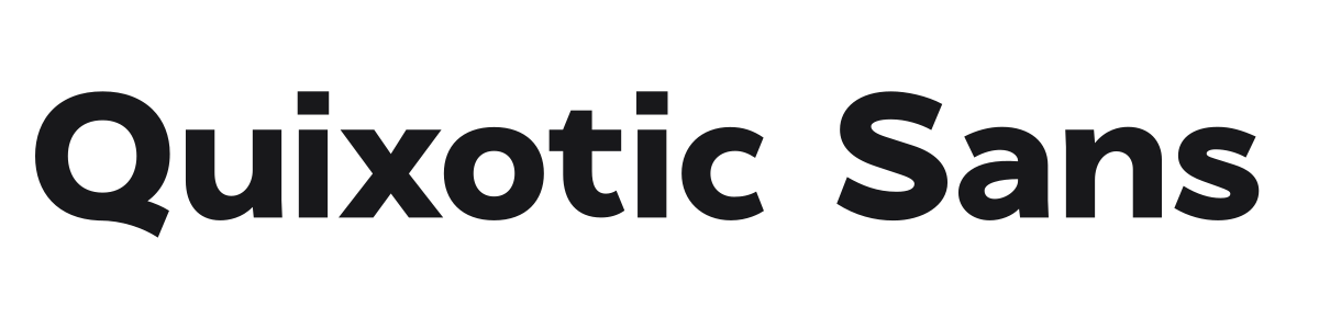 Quixotic Sans preview