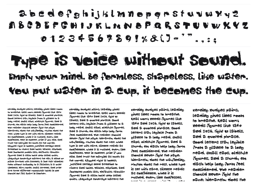 Dippex specimen sheet