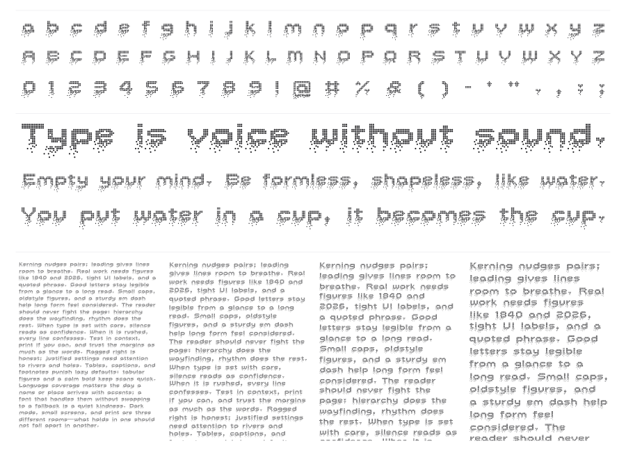 HF Hourglass specimen sheet