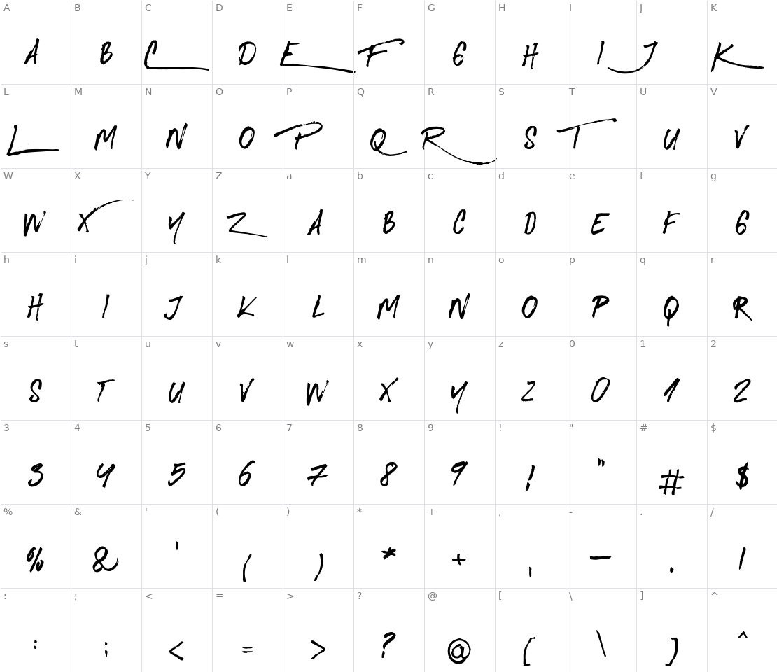 Character set for Royal Twins