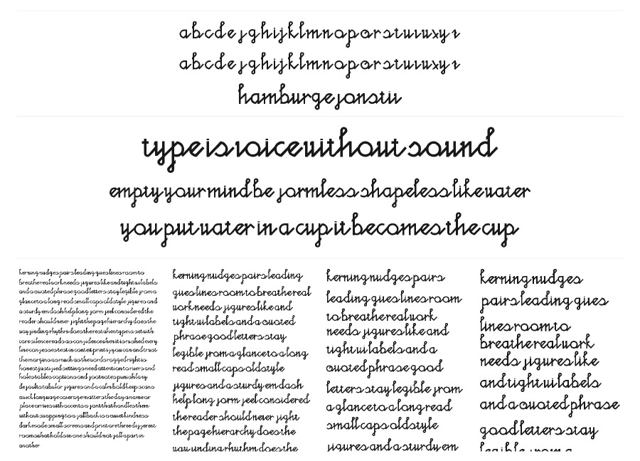 Espresso specimen sheet