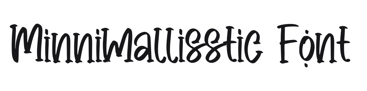 Minnimallisstic Font preview