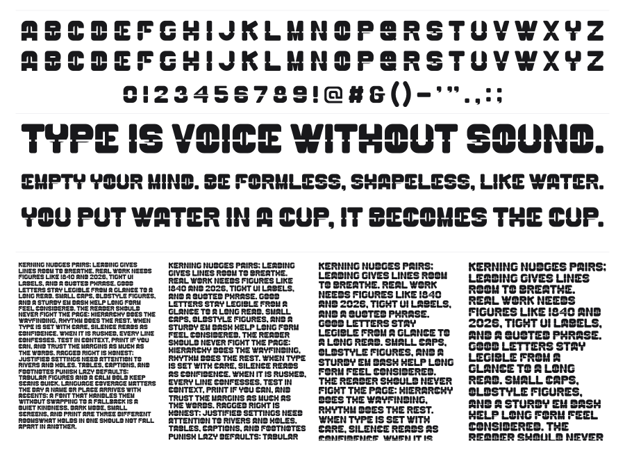Kangxi specimen sheet