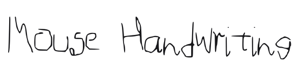 Mouse Handwriting preview