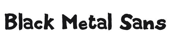 Black Metal Sans preview
