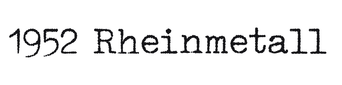 1952 Rheinmetall preview