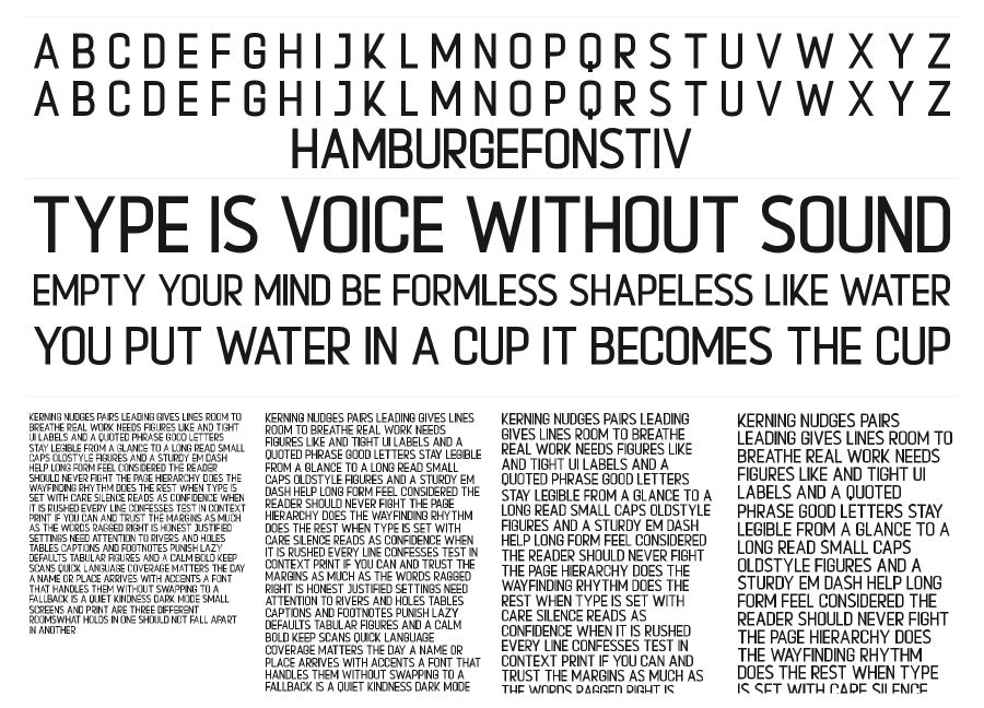 Escopedia specimen sheet