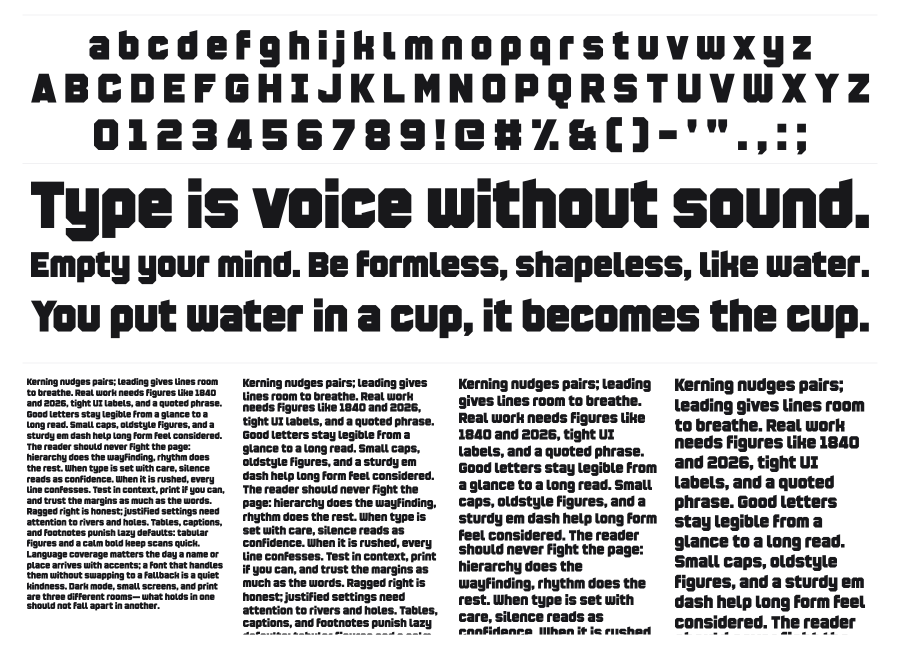 PR Confidential specimen sheet