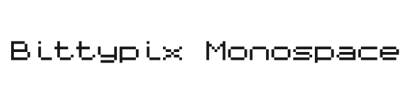 Bittypix Monospace preview