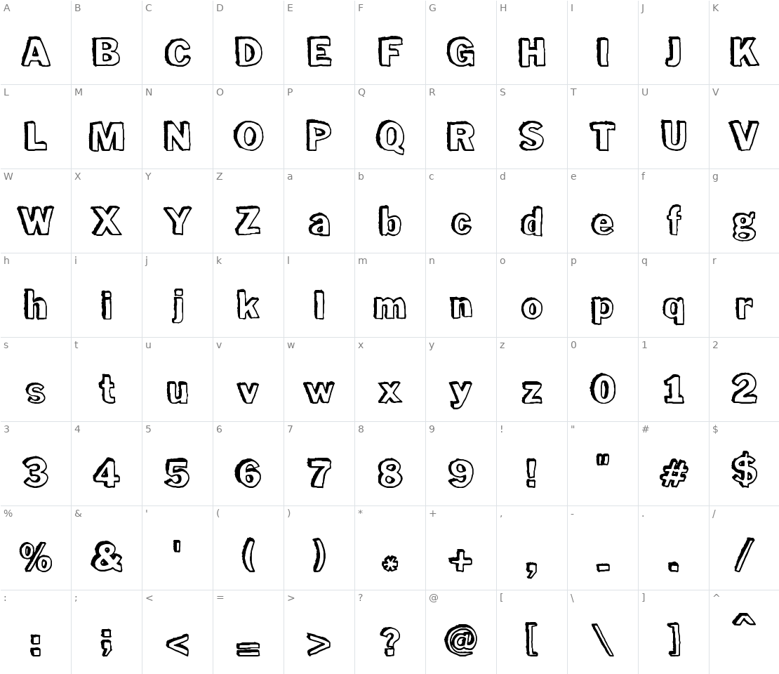 Character set for Purple Drank